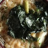 天かすと海苔の温素麺